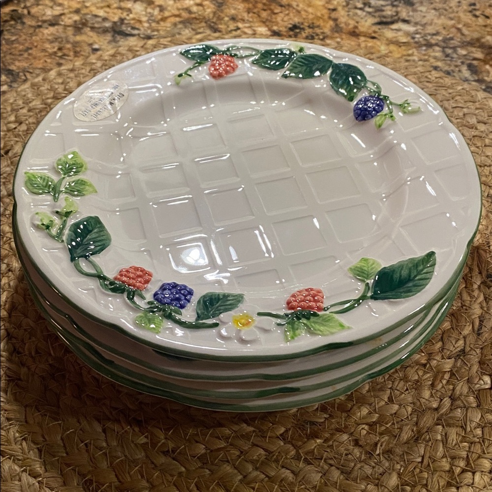 Bundle of 4 Otagiri Ironstone salad plates made in Japan - Picture 2 of 14